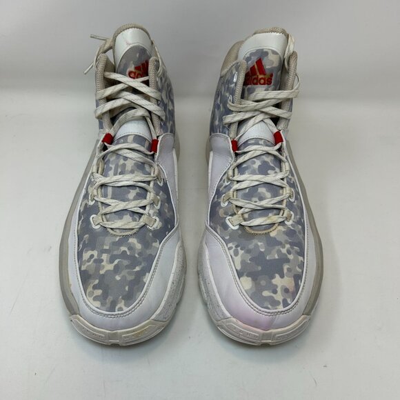 Adidas J Wall 2 Home Basketball Shoes Gray/White Mens Size 13 - Picture 5 of 10